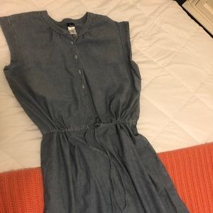 Denim Midi Dress Size XL